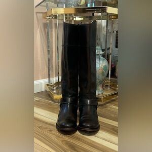 Frye Dark Brown Leather Harness Boots Size 8